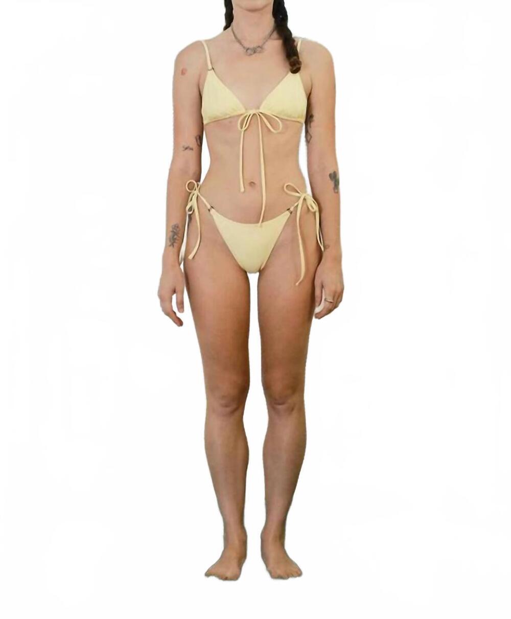 NEW GALAMAAR nico tie top in mellow yellow